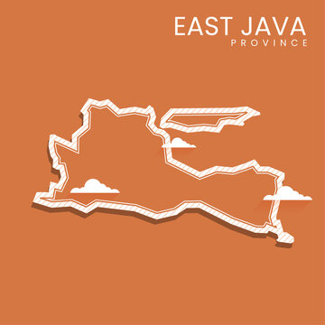 Modern, simple, unique East Java map, Design easy to use.