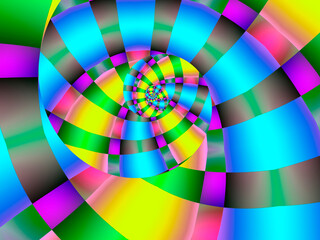 Obraz premium fondo psicodélico 3d abstracto multicolor