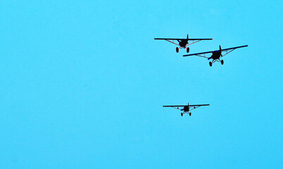Three Flying Planes