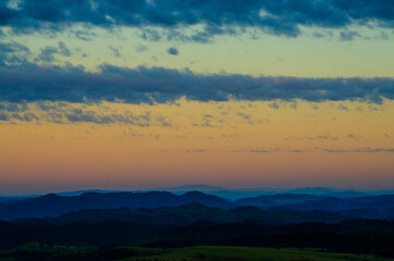 Obraz premium sunrise over the mountains