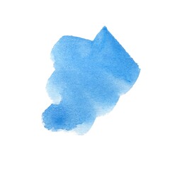 Abstract watercolor, blue splash - 433704410