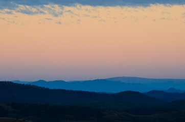 sunrise over the mountains