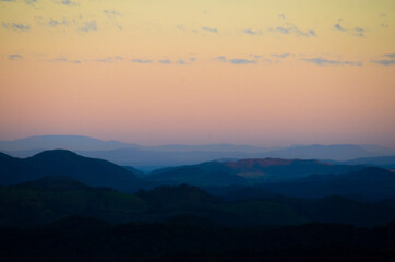 sunrise in the mountains