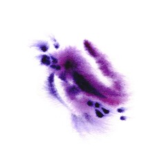 Abstract watercolor, purple splash - 433704438