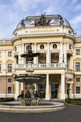 Fototapeta na wymiar National theater in Bratislava, capital of Slovakia.