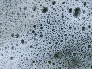 soapy water background with bubbles