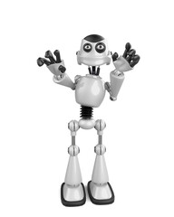 Fototapeta premium nice robot want to grab you full view