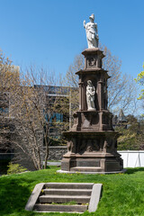 Fototapeta premium The Canadian Volunteers Monument, Toronto, Canada. The landmark honors volunteers of the Ridgeway Battle in 1866