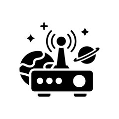 Signal Hub Vector Solid Icon. EPS 10 FIle