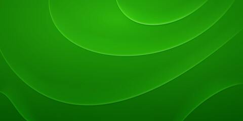 Abstract background with wavy folds in green colors