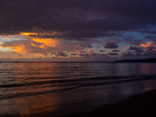 Fototapeta na wymiar Pacific Ocean Beach Sunset