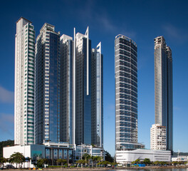 Fototapeta na wymiar City view of Balneario Camboriu Santa Catarina Brazil 