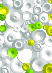 Hintergrund Farbfläche Circle Weiss-gelb-grün