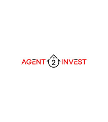 Agent 2 Invest real estate vector logo template