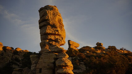 Rocky sunrise