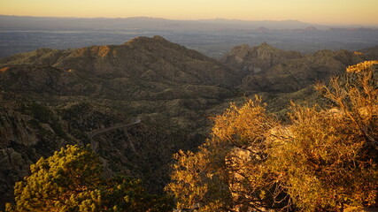 sunrise over the mountains