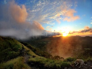 Obraz na płótnie Canvas Sunrise in the mountains in Panama 