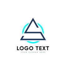 S creative modern vector logo template