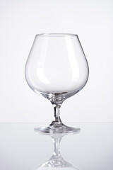 empty glass isolated on white