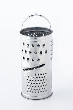 isolated stainless steel grater