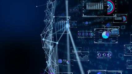デジタル営業　在宅勤務　テレワーク　IoTによる大都市のデジタル化 背景画像のイメージ
