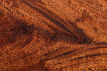 Abstract background of dark brown wooden surface. Closeup topview for artworks.