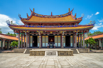 Taipei Confucius Temple in dalongdong, taipei - obrazy, fototapety, plakaty
