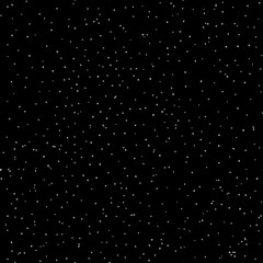 starry night sky small silver glitter stars seamless pattern isolated on a black background