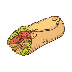 wrapped vegetable meat