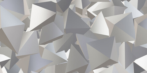 Reflective triangle cube Abstract background 3d illustration