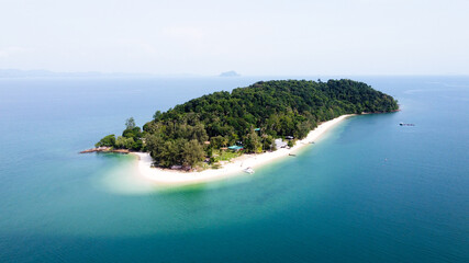 Koh Naka Noi, Phuket Thailand, Island drone view, Tropical paradise © julian