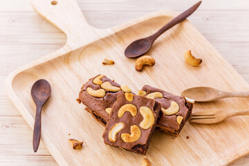 Cashew nut brownies favorite food