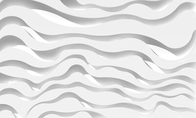 3D background abstraction. 3d white wave abstraction. a three-dimensional composition of white waves. © Сергей Орлов
