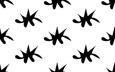 Obraz premium A black pattern on a white background Contemporary modern style abstract pattern design.