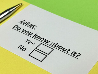 Fototapeta premium Questionnaire about taxation