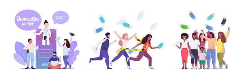 set covid-19 virus pandemic is over coronavirus quarantine ending