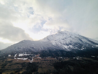Fototapeta premium clouds over the mountain