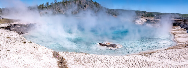Grand Prismatic Spring in Yellowstone National Park