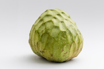 Custard apple or cherimoya isolated on white