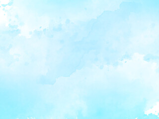Soft blue watercolor texture design background