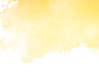 Elegant yellow watercolor texture design background