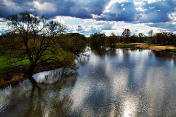 Beautiful Countryside view of kolomna situated on the confluence of Moskova and Oka Rivers near...