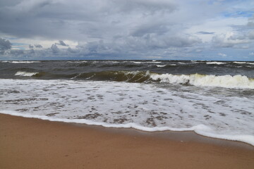 waves on the beach