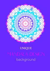 A unique mandala vector background for use.