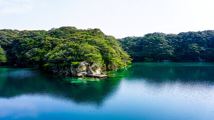 九十九島の遊覧船から体験できる幻想的な無人島の原生林