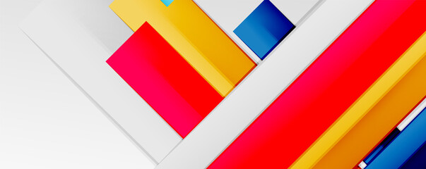 Multicolored lines background. Design template for business or technology presentations, internet posters or web brochure covers