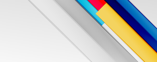 Multicolored lines background. Design template for business or technology presentations, internet posters or web brochure covers