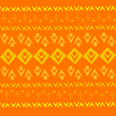 Stylized geometric pattern on a square background. Shape. Ethnic