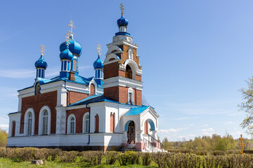 old church in a small town in the east