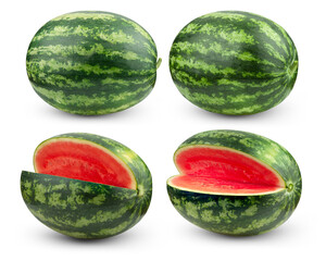 watermelon fruit on white background